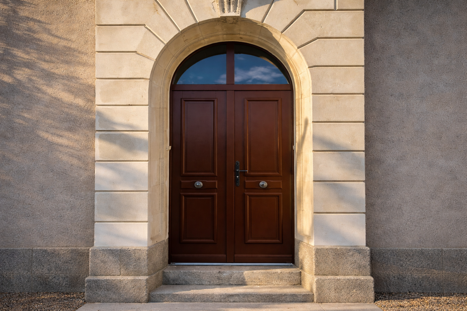 Porte bois à deux vantaux