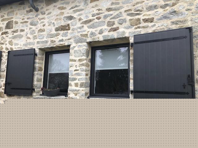 Fenêtres 1 Vantail Alu noir