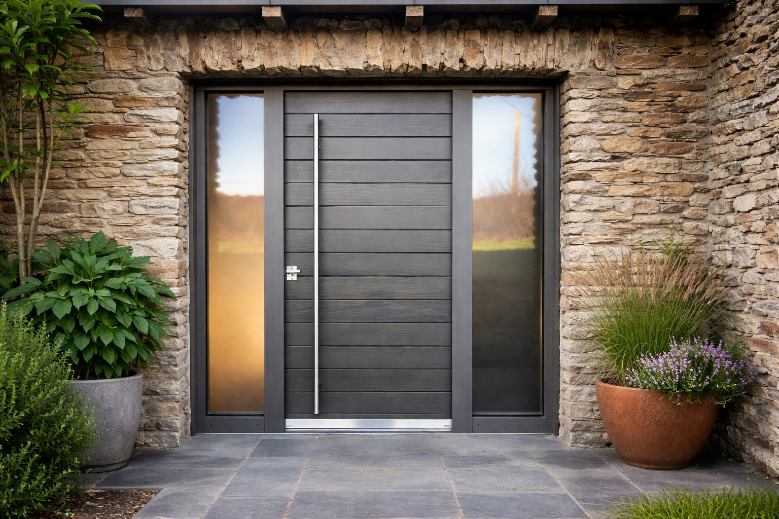 Porte bois avec 2 fixes latéraux