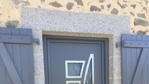 Porte 1 vantail Alu
