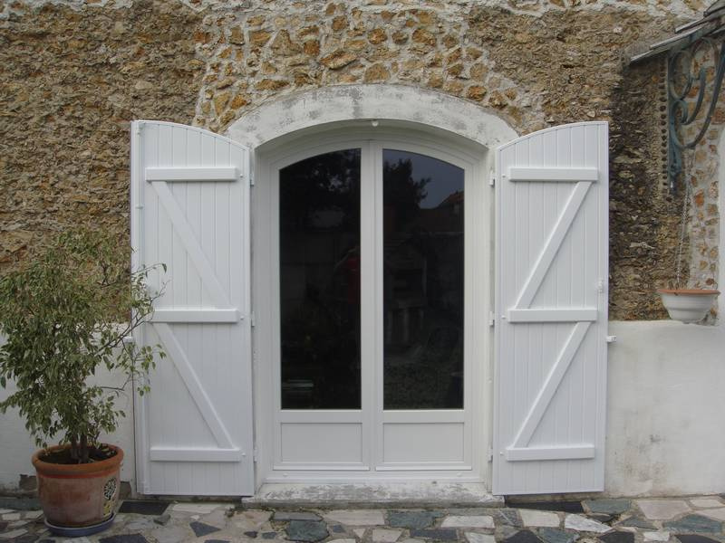 Porte-fenêtre 2 vantaux PVC blanc