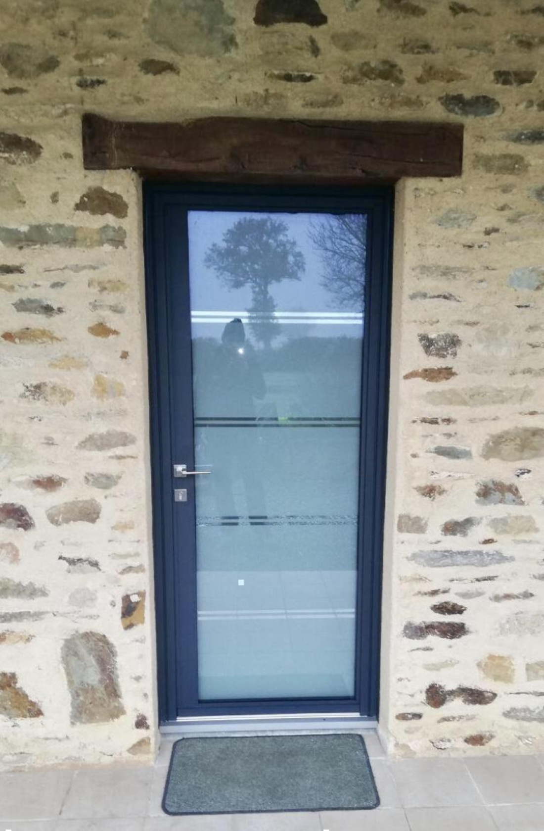 Porte d'entr&eacute;e vitr&eacute;e